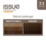 Issue Kit Tintura en Crema Keratin Color 7.1 Rubio Ceniza #7