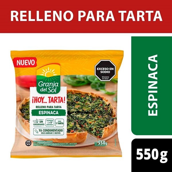 Relleno de Tarta de Espinaca 550 grs Granja Del Sol