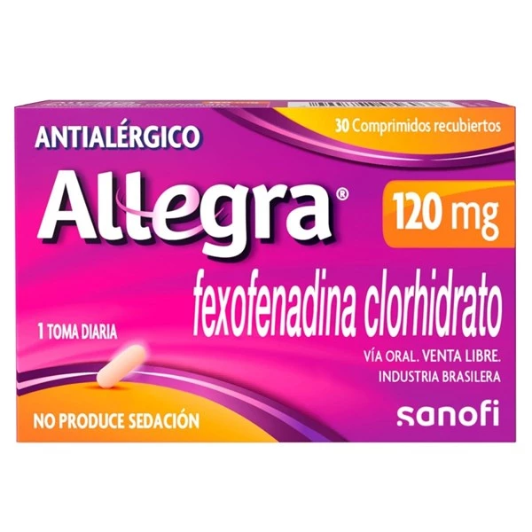 Allegra Fexofenadina Dosis 120 mg