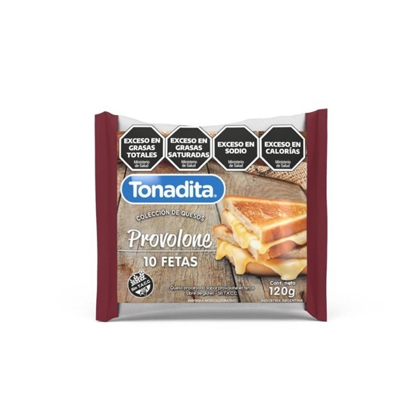 Queso Provolone Fetas Tonadita 120 gr #1
