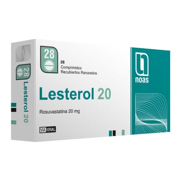 Lesterol 20 mg | 28 Comprimidos | Rosuvastatina