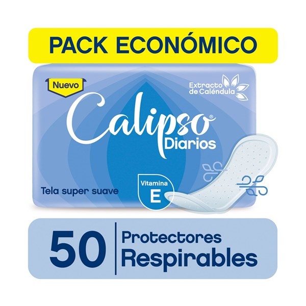 Protector Diario Calipso Respirable Con Calendula 50 Uni #1