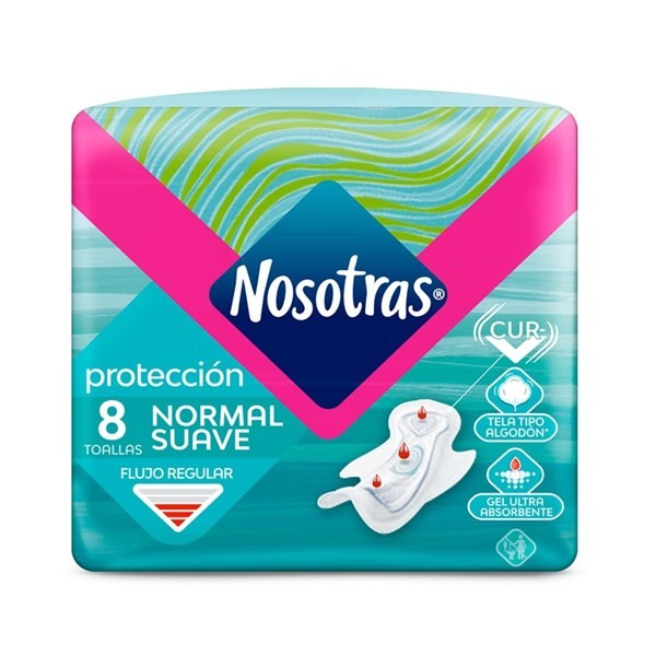 Nosotras Toalla Normal Curv (8 Unidades) alt