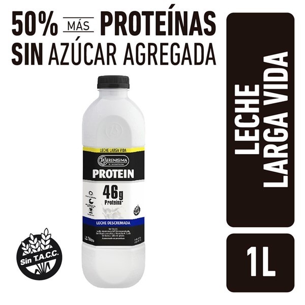 La Serenisima Leche Uat Protein Ls Bot 1l