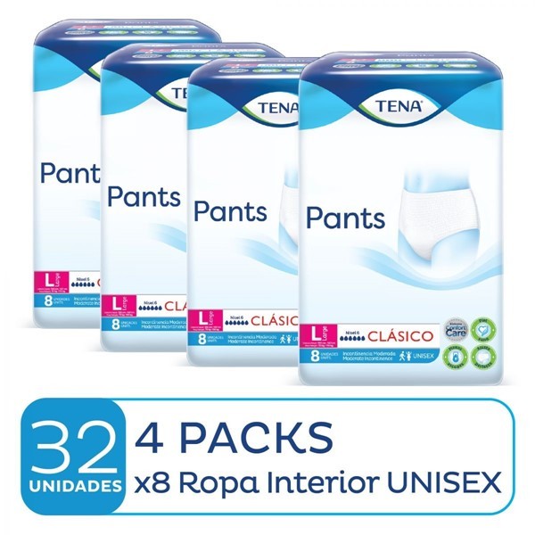 Tena Combo Pañales Pants Clasico L (4 paquetes) #1