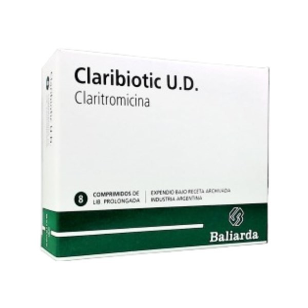 Baliarda Claribiotic U.D. Claritromicina 500 Mg x 8 Comp de Liberación Prolongada #1