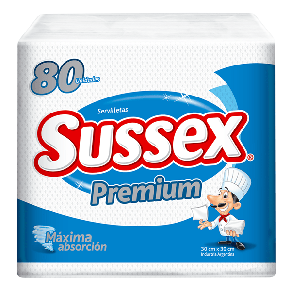 Servilletas Sussex Premiun x 80 un #1