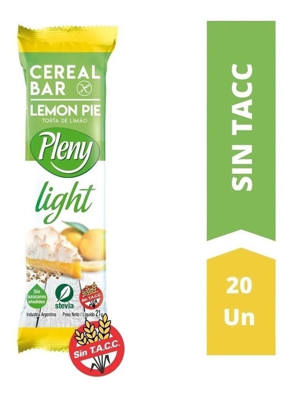 Pleny Light Barras de Cereales Caja x 20 Sin Tacc Con Stevia #1