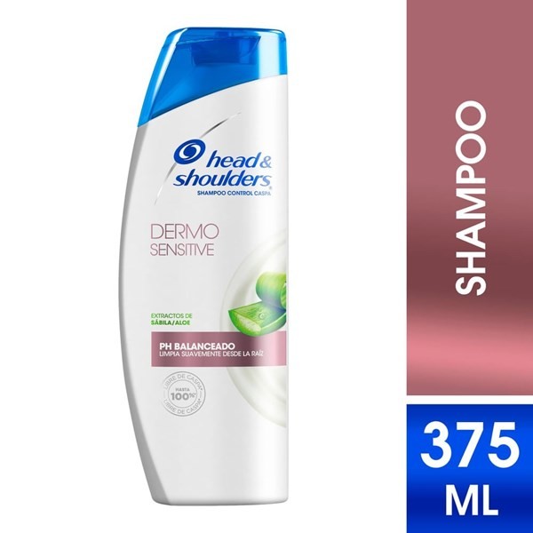 Shampoo Head & Shoulders Dermo Sensitive Extractos de Sábila / Aloe 375 ml