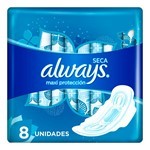 Always Seca Maxi Protección Toallitas Femeninas C/Alas x 8 U Unico #2