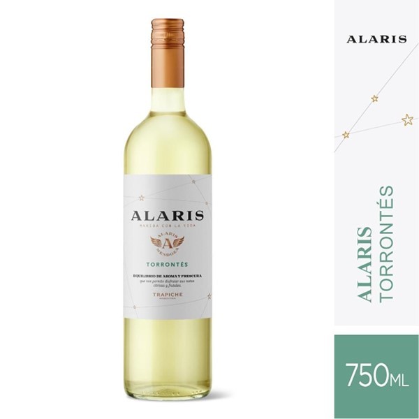 Trapiche Vino Blanco Alaris Varietales Torrontés 750 Cc #1