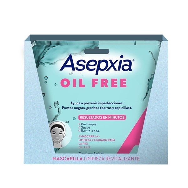 Asepxia Mascarilla Oil Free (10 Unidades) #1