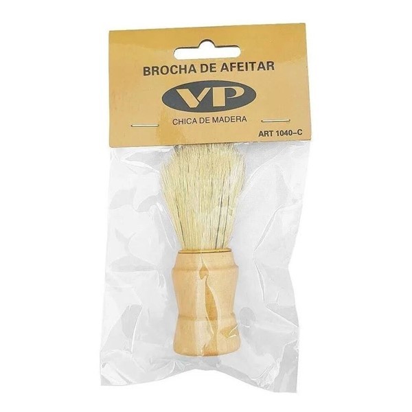 Vp Brocha Afeitar Color Madera Chico
