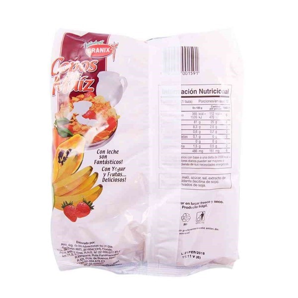 Copos De Maíz Tradicionales Granix 400 Gr alt