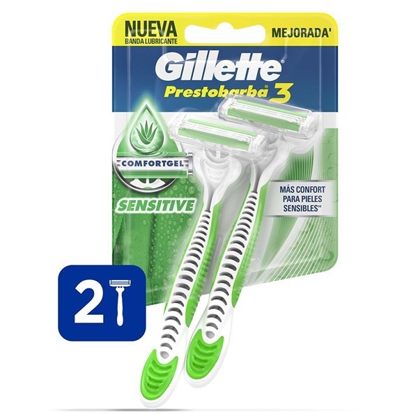 Gillette Prestobarba 3 piel Sensible 2 (Unidades) alt