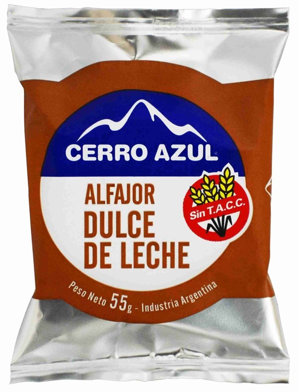 Alfajor Cerro Azul Dulce de Leche x 55 g