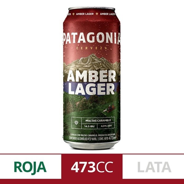 Cerveza Roja Patagonia Amber Lager 473 Cc. #1
