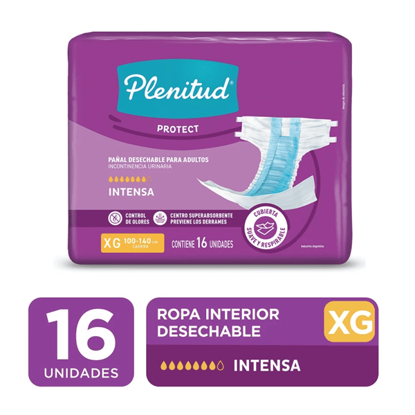 Plenitud Pañal Adultos Protect Talle XG - 16 Unidades alt