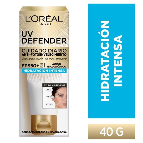 Loreal Paris Uv Defender Protector Solar Fps50+ Hidratacion Intensa 40 gr #1