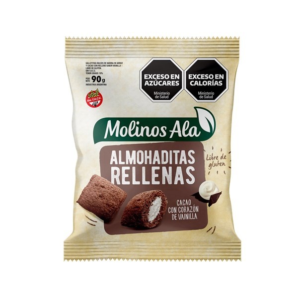 Almohaditas Rellenas Molinos Ala Cacao Y Vainilla 90 G #1