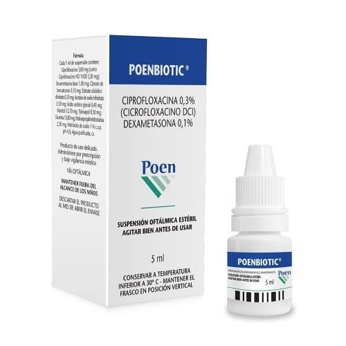 Poenbiotic 5 Ml | Ciprofloxacina + Dexametasona
 #1