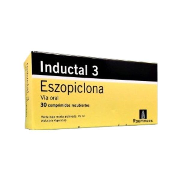 Roemmers Inductal Eszopiclona 3 Mg x 30 Comp Recubiertos #1