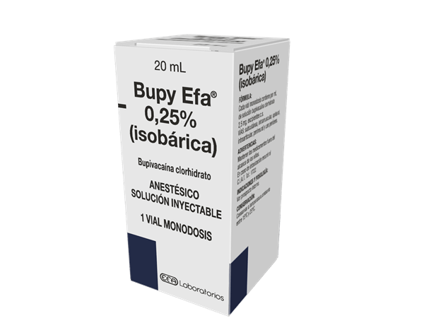 Bupy Efa 0.25% | 20 ml | Bupivacaína clorhidrato #1