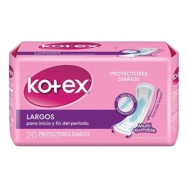 Kotex Protectores Multiestilo Largos (20 Unidades)