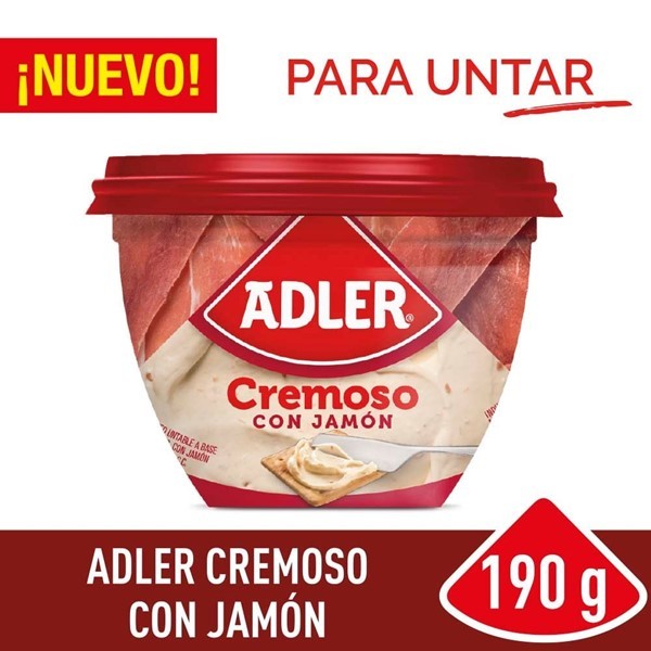 Queso Untable Adler Crem Con Jamón X 190g #1