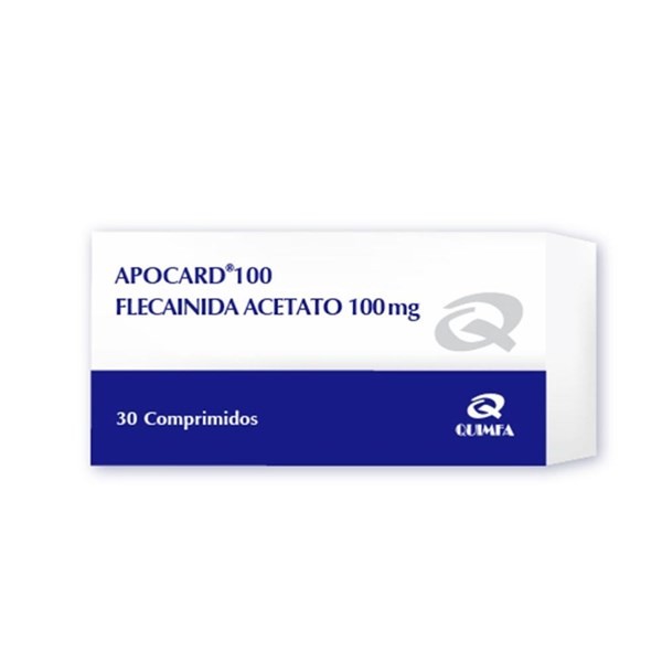 Apocard 100 Mg | 30 Comprimidos | Flecainida acetato #1