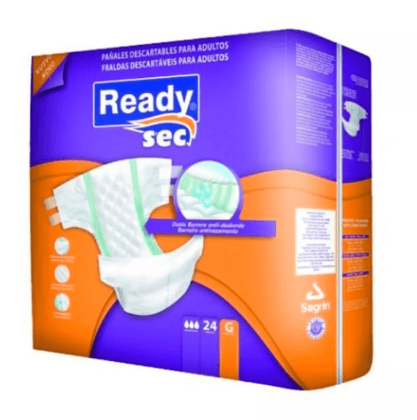 Pañales Adultos READYSEC Talle G | 24 unidades