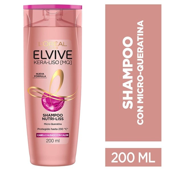 Elvive Shampoo Kera-Liso 230º 200 ml