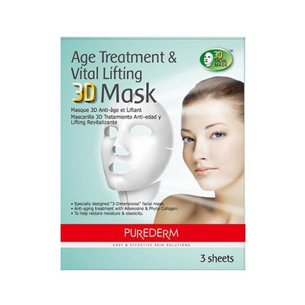 Purederm Mascara Facial 3d Tratamiento Anti Edad Y Lifting Revitalizante