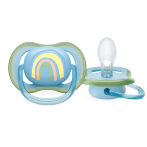 Chupete Avent Arcoiris Azul Ultra Air Deco 0 - 6 meses x 1 alt