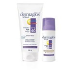 Kit Dermaglós Solar Efecto Seco Fps40 + Facial Fps 50 claro #1