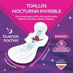 Nosotras Toalla Buenas Noches Invisible Rapisec (8 Unidades) #3