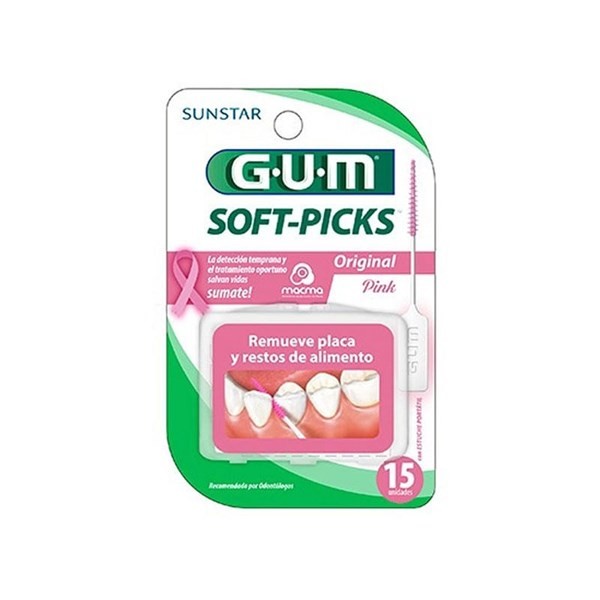 Gum Palillos Interdentales Soft Picks Original Pink #1