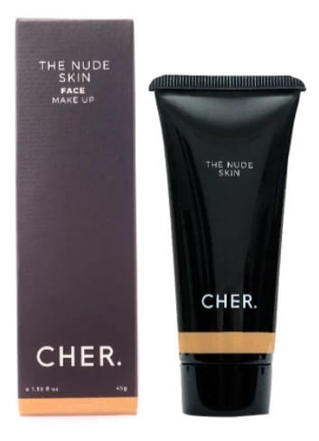 Base de Maquillaje Mousse Cher The Nude Skin Efecto Velvet Durazno_#B8824b alt