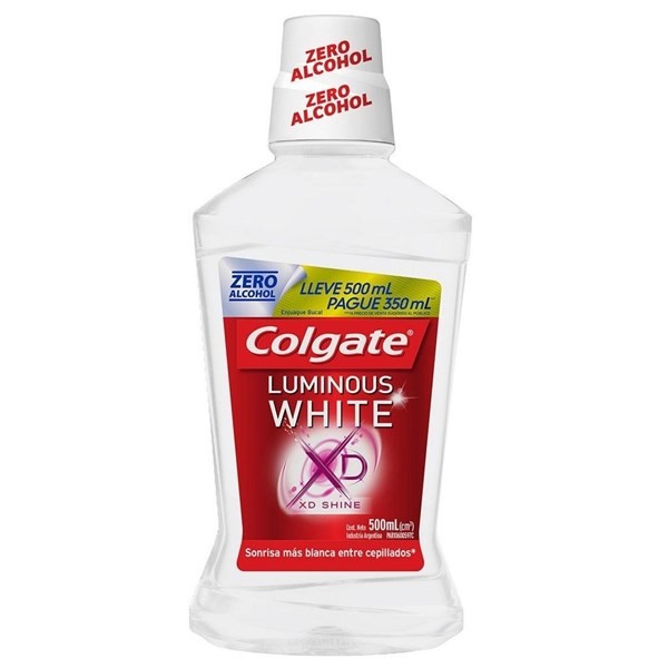 Colgate Enjuague Bucal Luminous White 500 ml