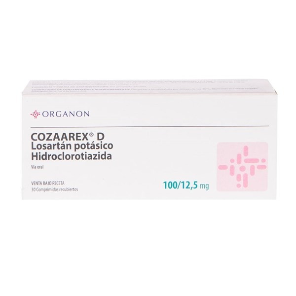 Organon Arg Cozaarex D Losartán + Hidroclorotiazida 100 / 12.5 Mg x 30 Comp #1