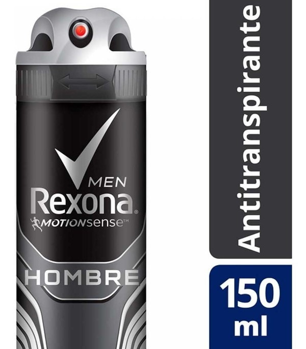 Antitranspirante Masculino en Aerosol Rexona Hombre x 150 ml