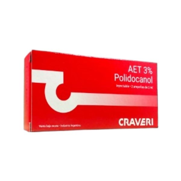 Craveri Aet 3% + Polidocanol Inyección Ampolla x 2 x 2 ml #1