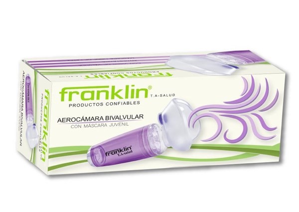 Franklin T.A-Salud Aerocámara Bivalvular Juvenil Con Máscara alt
