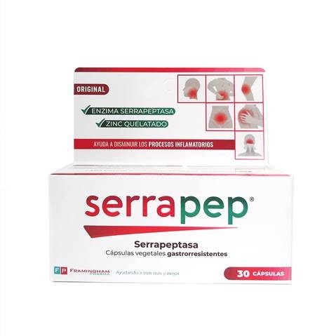 Serrapep Cápsulas Gastrorresistentes (30 Capsulas)