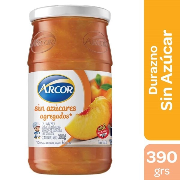 Mermelada Arcor Durazno Sin Azucar 390 gr #1