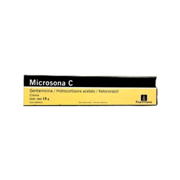 Siegfried Microsona C Ketoconazol + Hidrocort. + Gentamic. Crema x 15 g #1