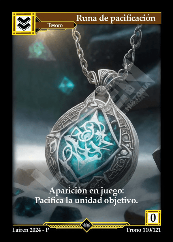 110 Runa De Pacificacion #1