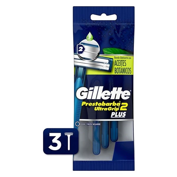 Gillette Prestobarba Ultragrip Bolsa (3 Unidades) alt