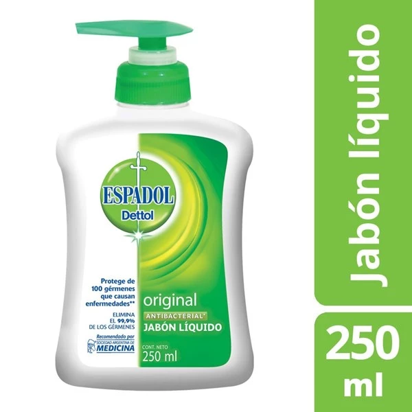 Espadol Jabón Liquido Antibacterial Original 250 ml