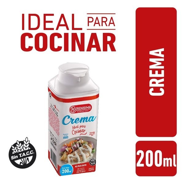 La Serenisima Crema Uat Ls Culinaria 200 Tetratopml #1